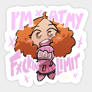 Haru's at her Limit! Sticker